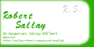 robert sallay business card